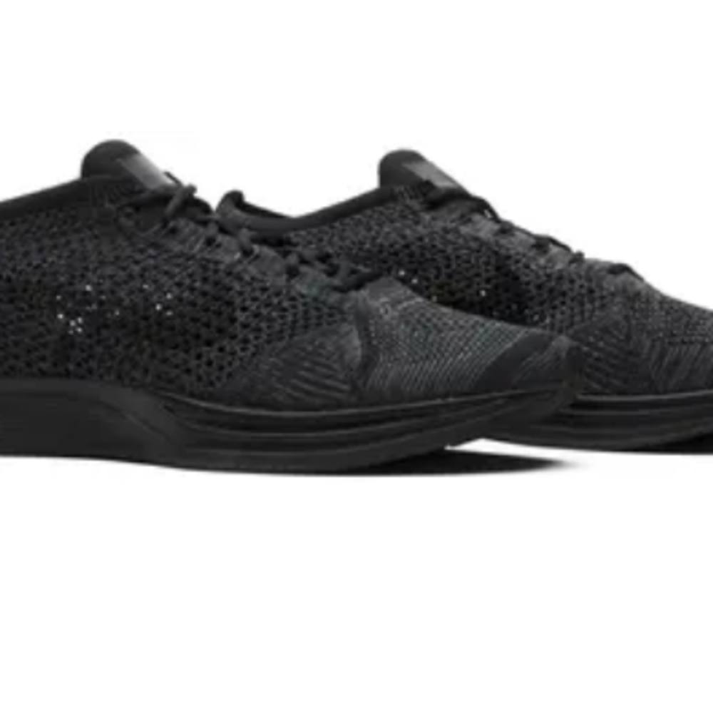 Nike Black Athletic Shoes with Breathable Knit Upper